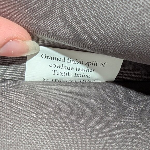 LANCASTER Paris Black & Grey Adeline Genuine Leather Bag with Shoulder Strap - Picture 11 of 16